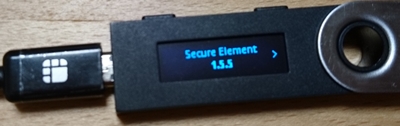 Ledger Nano S(レジャーナノS)のファームウェア1.5.5へのアップデートの確認