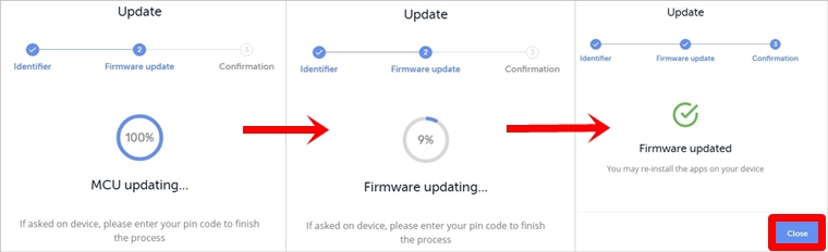 Ledger Nano S(レジャーナノS)のファームウェア1.5.5へのアップデートの仕方